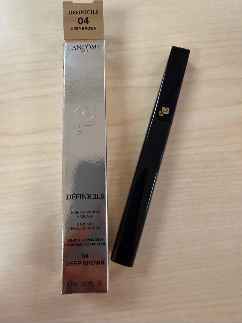 Lancome Definicils High Definition Mascara  04 DEEP BROWN 0.20 fl oz  NIB Fresh